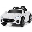 Pink 12V Remote Control Ride-On Car for Kids with Lights