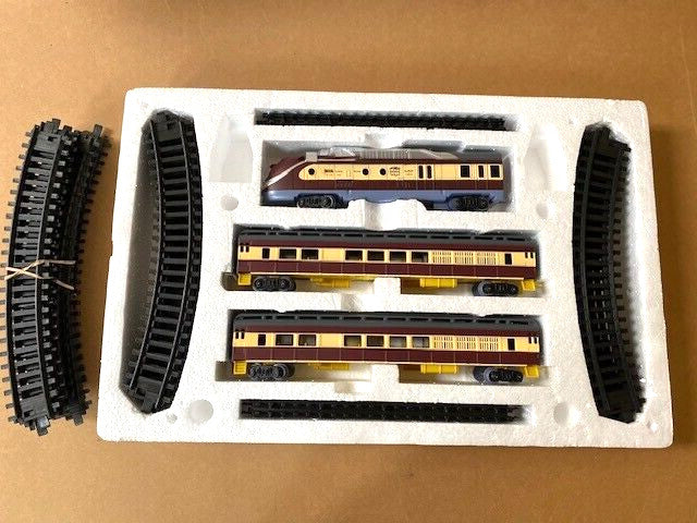 Aero Bullet Battery Operated Train Set with Lights, Sounds, and Extra Track