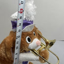 GEMMY Plush Animated Bunny Playing Trumpet - "When the Saints Go Marching In"