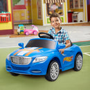 Hot Wheels 6V Battery-Powered Ride-On Car for Kids with Functional Headlights