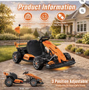 McLaren LN4 Electric Go Kart in Orange and Black with Dual 200W Motors