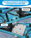 RSF350 Motor Shield Plate Adapter Kit for Razor Pocket Mod MY1020 Simple Installation