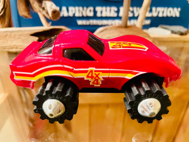 1981 LJN Rough Riders 4x4 Red Corvette Toy Vehicle