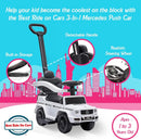 Durable Push Car for Toddlers Aged 1 to 3 with Backrest and Safety Bar