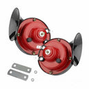 High-Volume 300DB Snail Horn Set - 2 Pack Air Horns for Jeep, Truck, Motorcycle