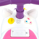 Kiddieland Unicorn Ride-On with Lights & Sounds - White-Pink-Rainbow