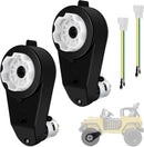 Set of 2 12V Motor Gearboxes for Ride-On Toy Car Wheels