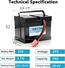 24V Rechargeable Battery for Kids Electric Ride-On Cars (24V7Ah)