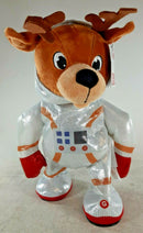 Festive Animated Singing Plush Reindeer in Space Suit by Gemmy