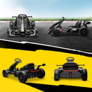 24V Electric Go Kart with Adjustable Seat and Gradual Acceleration, Black