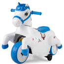 Carrito Eléctrico Azul Unicornio para Niños y Niñas de 3 a 5 Años