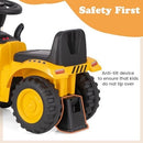 Caterpillar Kids' Ride-On Tractor with Trailer, Horn, Rake, and Shovel