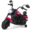 6V Electric Ride-On Motorcycle for Kids with Headlight, Music, and Training Wheels