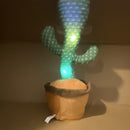 Interactive Light-Up Plush Cactus Toy with Music and Motion for Kids 3-11