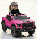 Pink 12V Remote Control Ride-On Car for Kids Ages 3-6 with 4-Wheel Shock Absorption