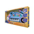 Disney Stitch Kids' Electronic Piano with Colorful Light Effects in Blue and Purple
