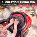 Qaba 3-in-1 Red FORD Shelby Push and Slide Car