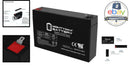 6V 7AH Rechargeable Battery for Children's Electric Ride-On Cars 5.94 x 1.42 x 3.94 in