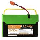 24V 12Ah Lithium-Ion Battery for Children's Ride-On Vehicles, Compatible with SOPBOST