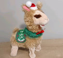Singing Plush Fa La La Llama Holiday Gemmy Decor