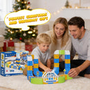 Flexible Track Electric Train Set for Kids - 124 Piece Light-Up Edition