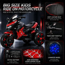 Electric Ride-On Motorcycle with Training Wheels for Children Aged 3-6