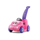 Children's Push Buggy Ride-On Car with Safety Seat Belt and Horn, Sturdy Plastic, 50 lbs Capacity