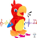 Interactive 8-Inch Plush Talking Parrot Toy for Kids
