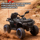 24V Kids' ATV Ride-On Car with Lights, Sounds, and Bluetooth for Ages 3-8