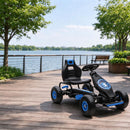 Blue Pedal Go-Kart for Kids - Fun Ride-On Toy for Ages 5-12