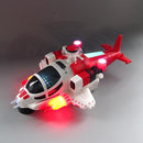 Children's Military Helicopter Toy with Bump-and-Go Action, Flashing Lights, and Sounds