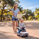 Mercedes-Benz Licensed Toddler Push Car with 4-in-1 Features and Handle, White