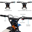 24V Electric Off-Road Motorcycle for Kids with 250W Power and Leather Seat
