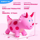 Pink Dinosaur Ride-On Hopper - Safe Bouncy Toy for Kids Aged 18 Months to 6 Years