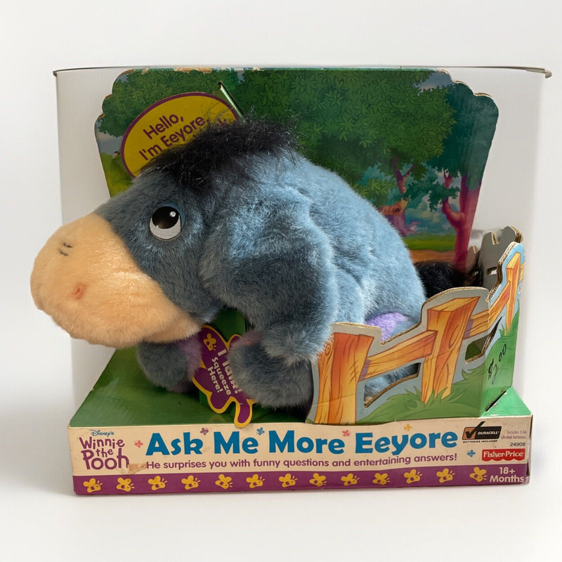 Vintage Deluxe Winnie the Pooh and Eeyore Plush Animal Set by Fisher Price