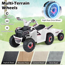 Battery-Powered Kids ATV Ride-On Car with Detachable Trailer