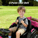 24 Volt Electric Ride-On Tractor Toy for Girls with Trailer and Remote