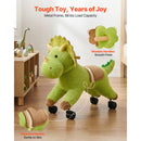Dinosaur Ride-On Toy for Kids Ages 3 and Up, Battery-Free with Sounds, Supports Up to 88 lbs