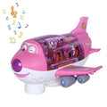 Kids Electric Airplane Toy with Lights, Music & 360° Spin