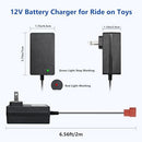 12V Charger for Kids' ATV Ride-On Toys Compatible with BMX X6 and Kid TRAX
