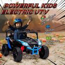 12V Electric Blue UTV Ride-On Truck for Kids with Remote Control