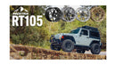 RockTrix RT105 17-Inch Wheel for Jeep Wrangler JK JL 17x9 5x5 Fitment