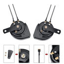 Slim Waterproof Snail Car Horn Kit - Loud 12V High/Low Tone