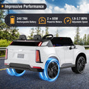 Dual Seat Remote-Controlled Ride-On Truck with 3 Speed Settings, LED Lights, Horn, and Music