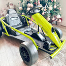 24V Kids Drift Go Kart, Green, with Speed Up to 8.1 MPH