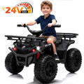 Electric Pink 4-Wheel ATV Ride-On Toy for Kids Ages 3-8, 24V, 66lbs Weight Limit