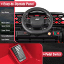 12V Children’s Ride-On Truck with Remote Control, 3 Speed Options, LED Lights, and Music Player