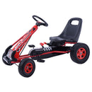 Red 4-Wheel Pedal Go Kart for Kids Outdoor Fun