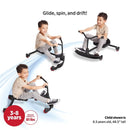 Kids' Ride-On Scooter with Handles and 360-Degree Spins, W276