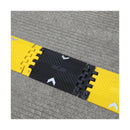 10ft Collapsible Rubber Speed Bump in Yellow